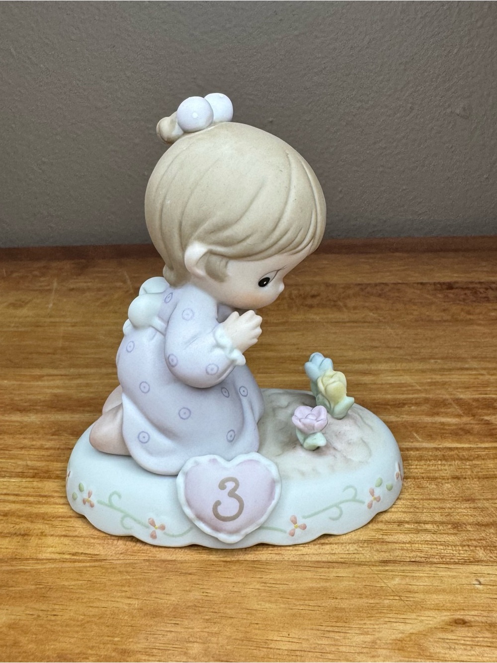 Precious Moments Growing In Grace, Age 3, Birthday Figurine 🎂